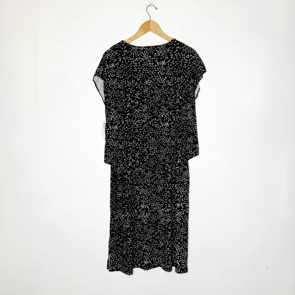 Chico’s 1 Black and White Floral Dress Size 8 Medium NWT - Picture 3 of 8